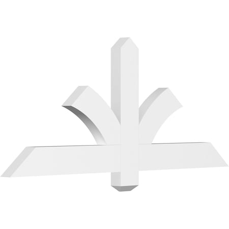 Ekena Millwork Redmond Architectural Grade PVC Gable Bracket, 48"W x 20"H x 2"D x 4"F, 10/12 Pitch GBP048X20X0204RED00